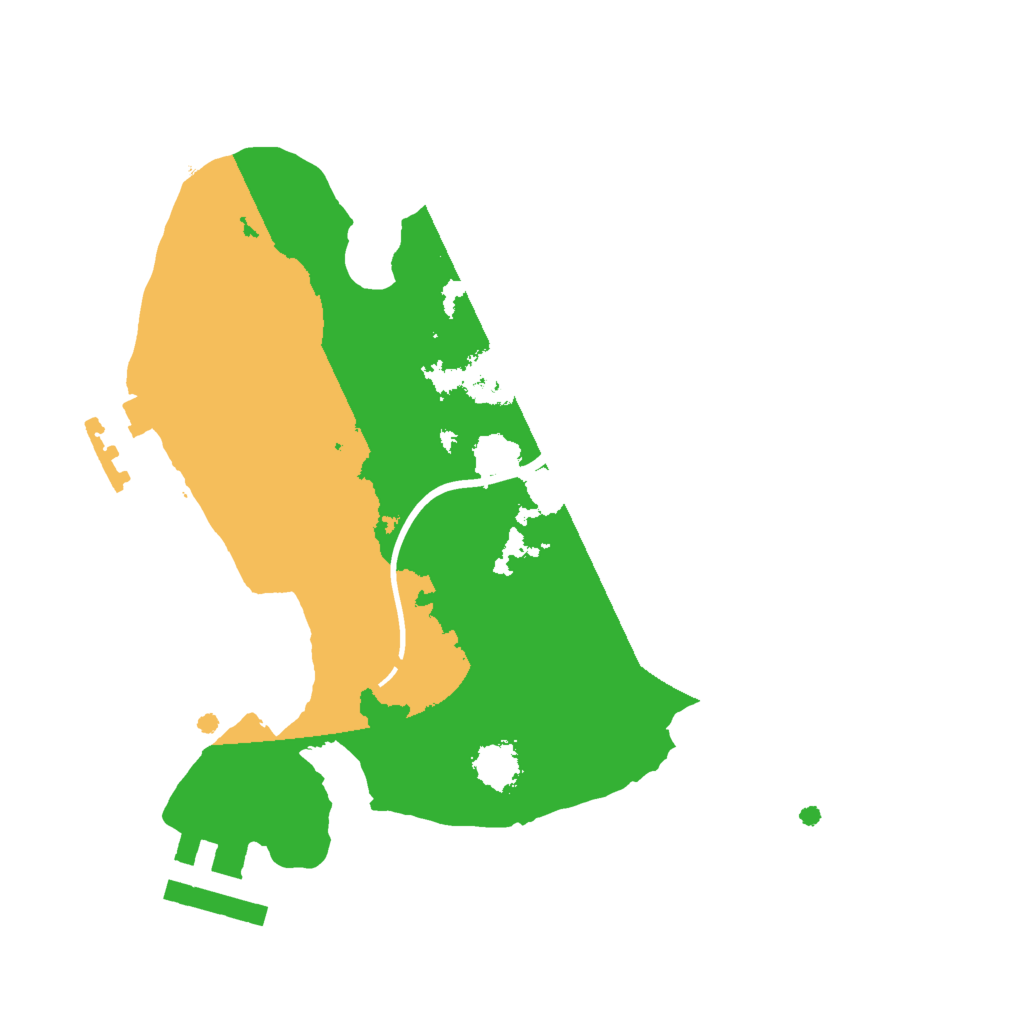 Biome Rust Map: Procedural Map, Size: 2000, Seed: 867530