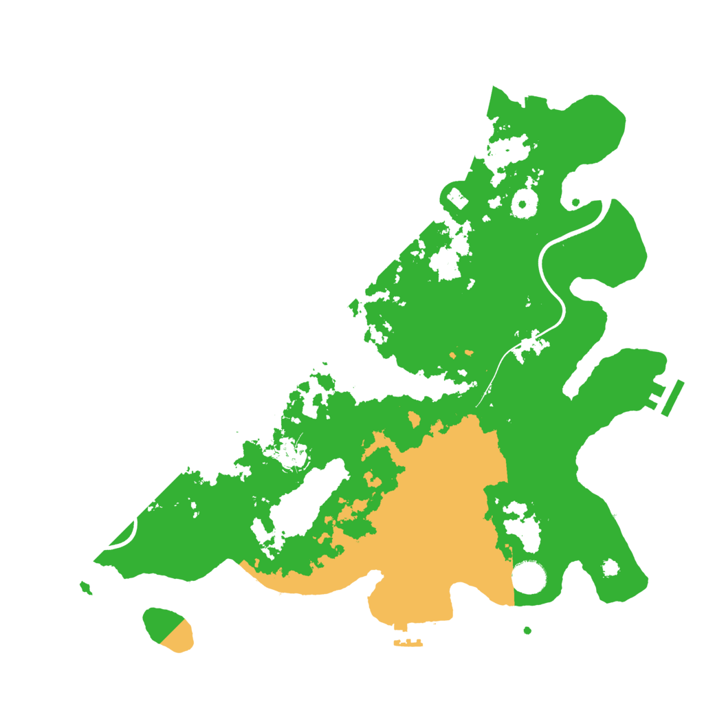 Biome Rust Map: Procedural Map, Size: 3700, Seed: 51892