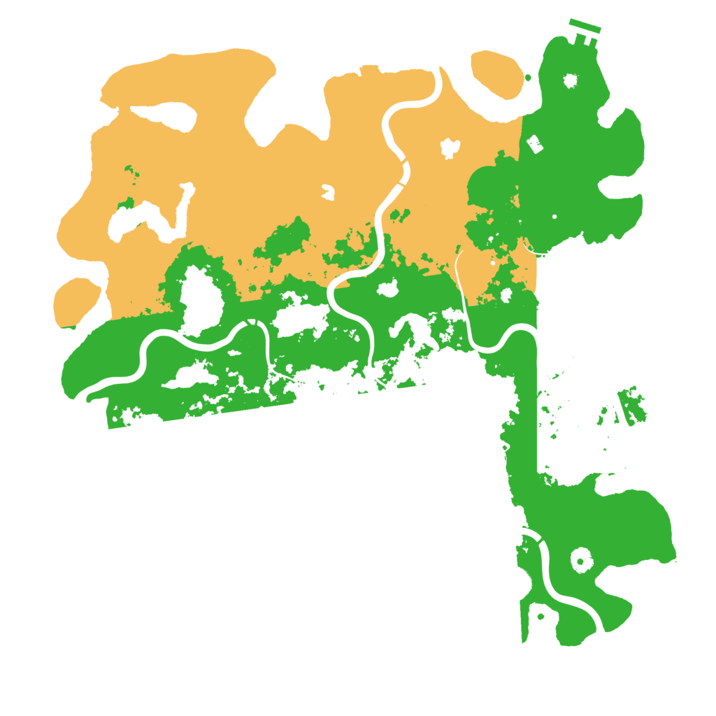 Biome Rust Map: Procedural Map, Size: 4500, Seed: 795507573