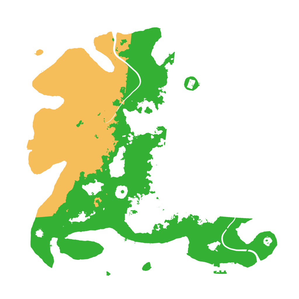 Biome Rust Map: Procedural Map, Size: 3500, Seed: 264