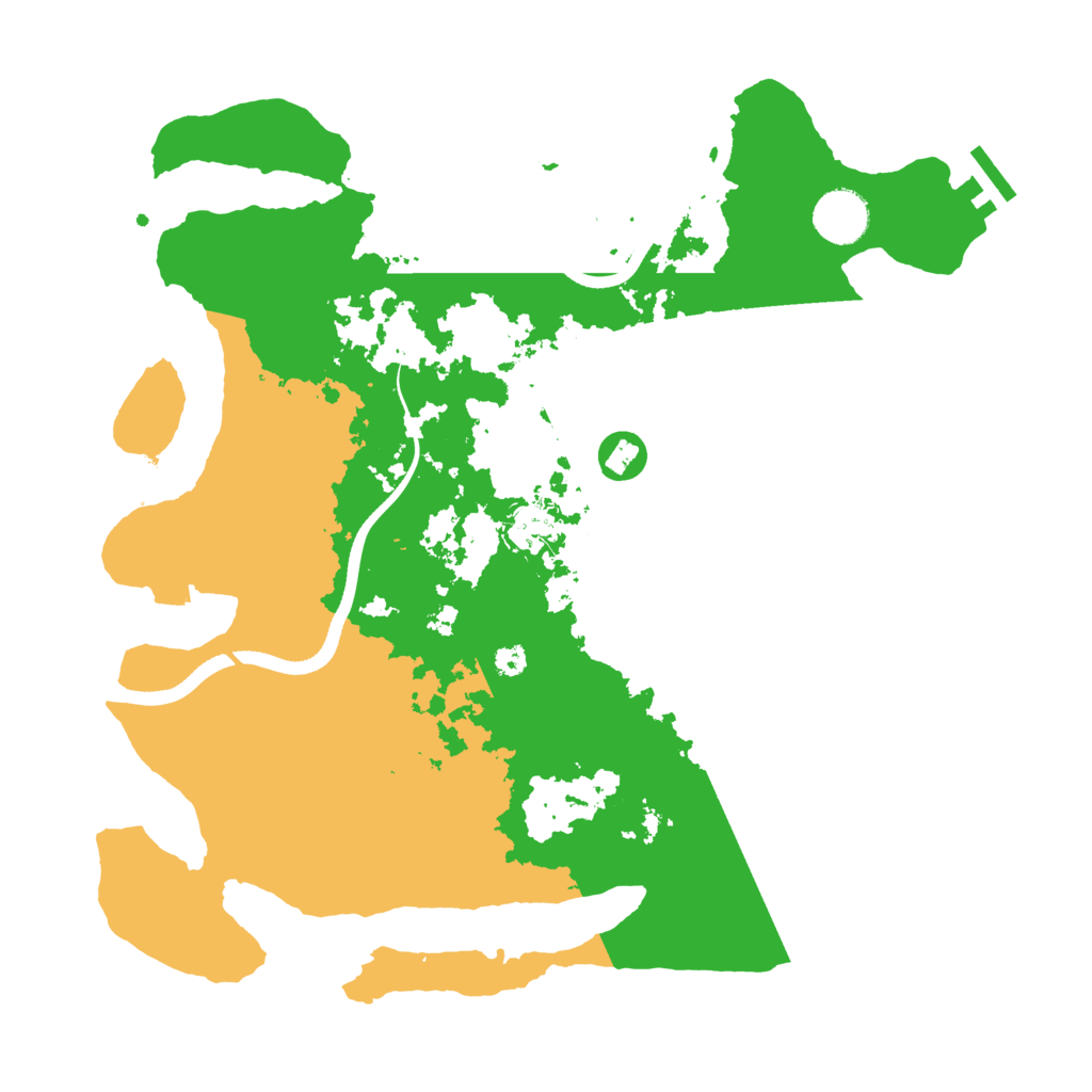 Biome Rust Map: Procedural Map, Size: 3550, Seed: 718430
