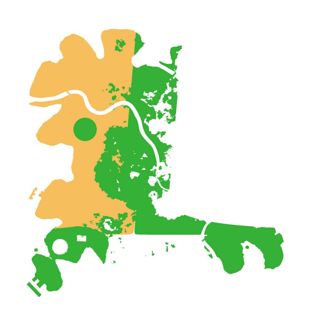 Biome Rust Map: Procedural Map, Size: 3550, Seed: 358577