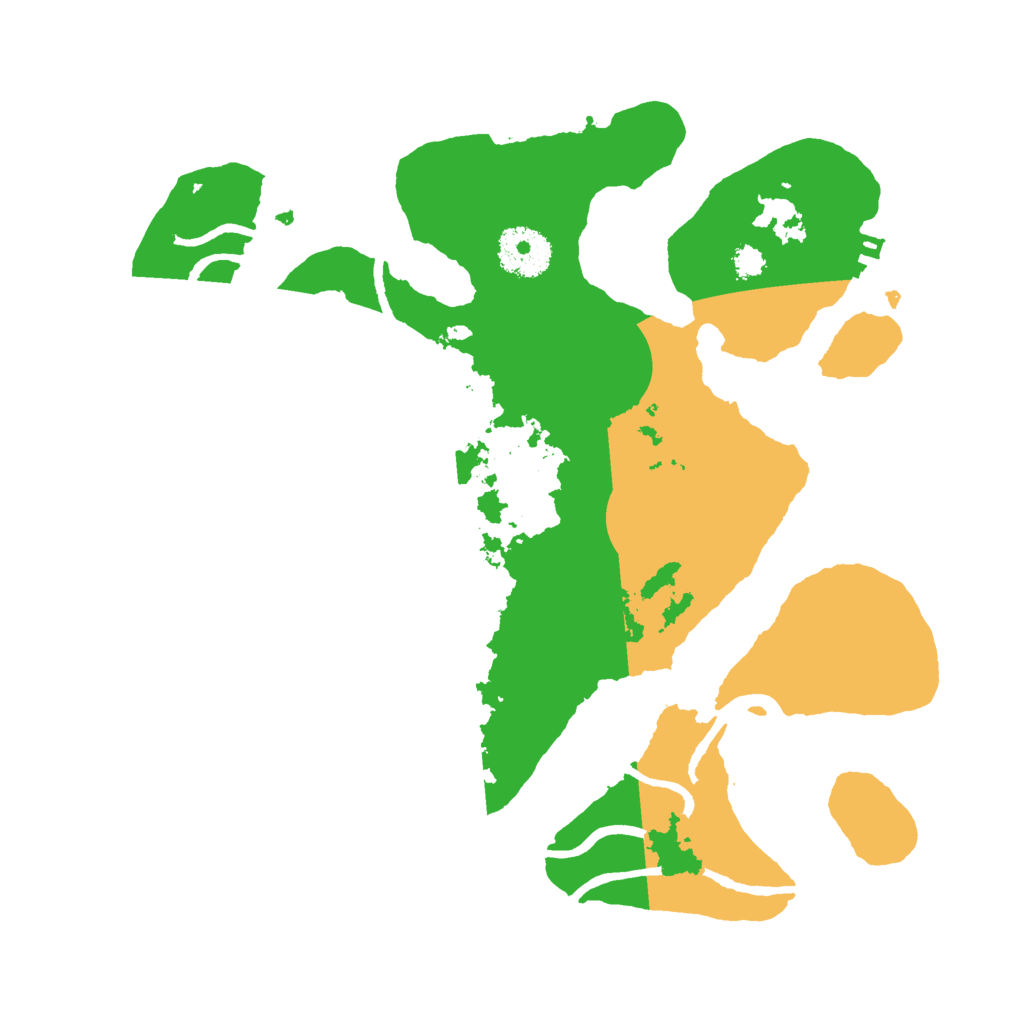 Biome Rust Map: Procedural Map, Size: 3000, Seed: 122309545