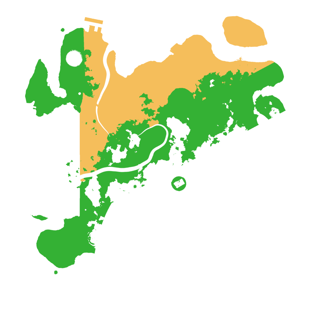 Biome Rust Map: Procedural Map, Size: 3500, Seed: 302527806
