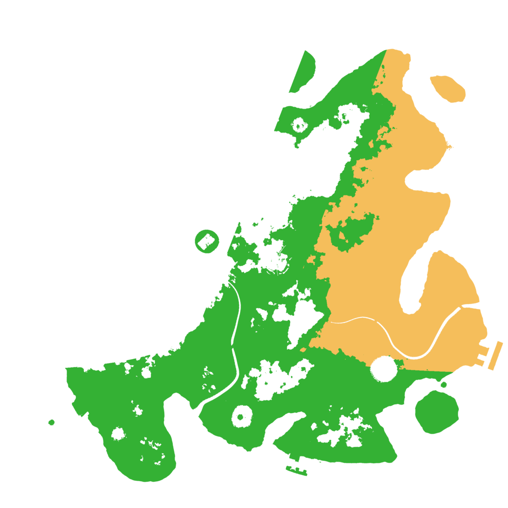 Biome Rust Map: Procedural Map, Size: 3500, Seed: 1790543987