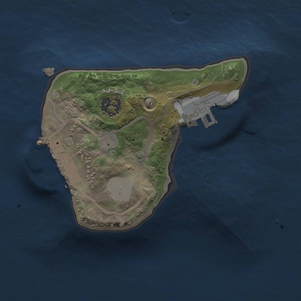 Rust Map: Procedural Map, Size: 1400, Seed: 53, 6 Monuments