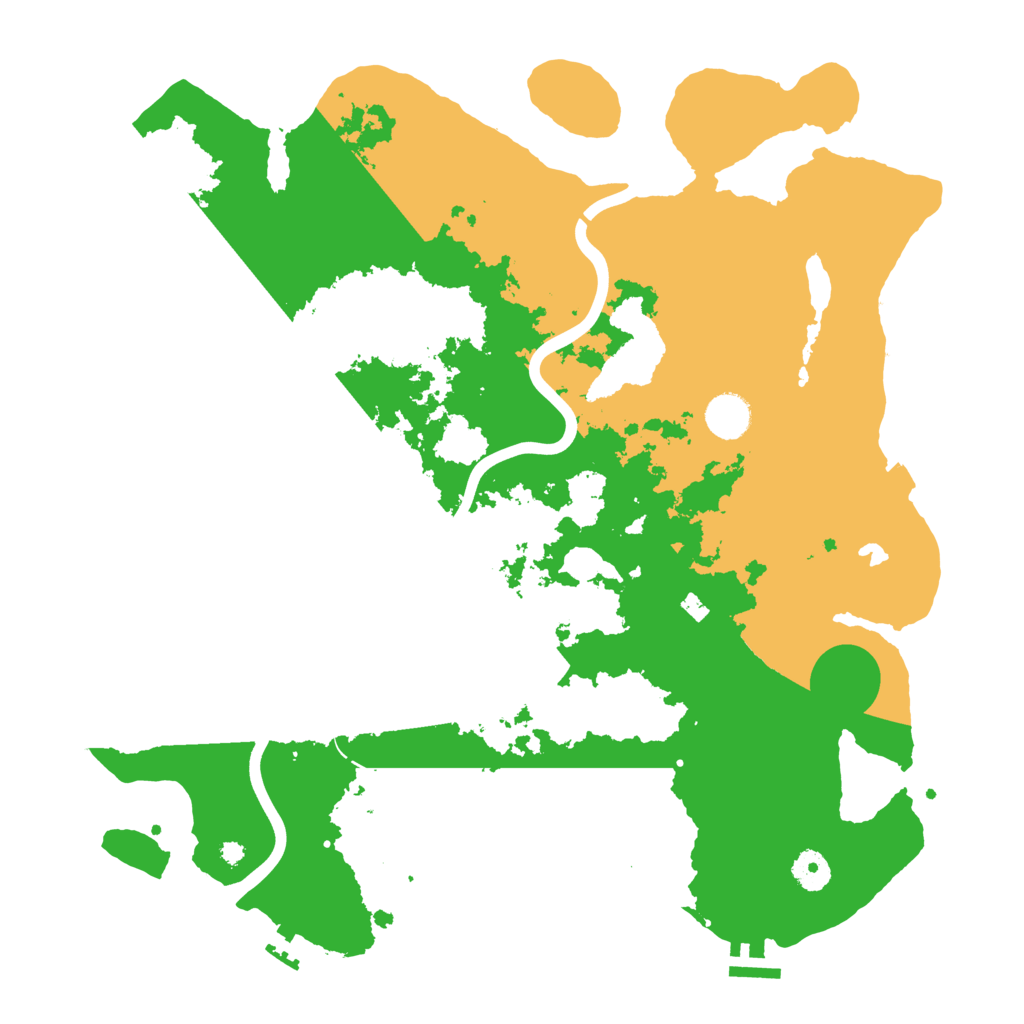 Biome Rust Map: Procedural Map, Size: 4000, Seed: 348964