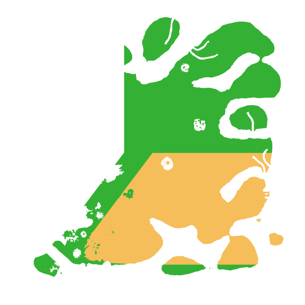 Biome Rust Map: Procedural Map, Size: 3700, Seed: 77885459