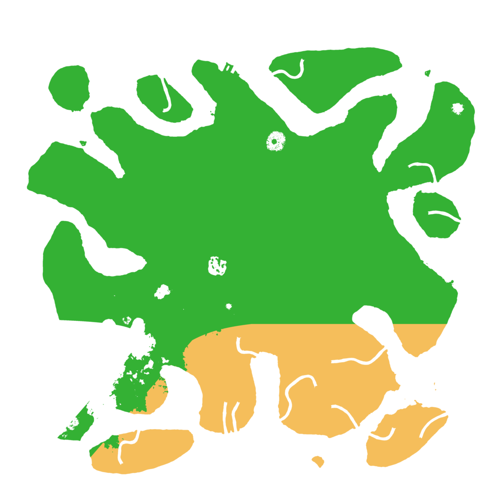 Biome Rust Map: Procedural Map, Size: 3900, Seed: 164161631