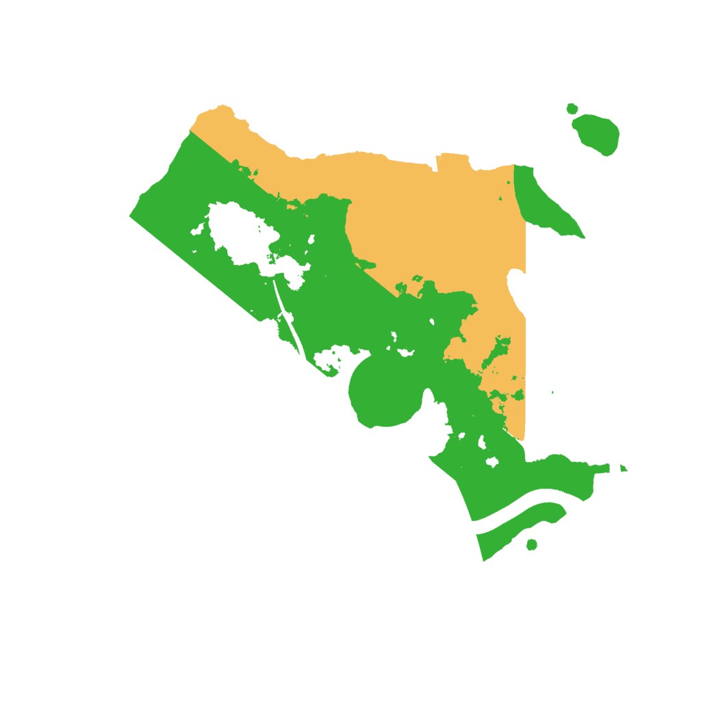 Biome Rust Map: Procedural Map, Size: 2500, Seed: 1005