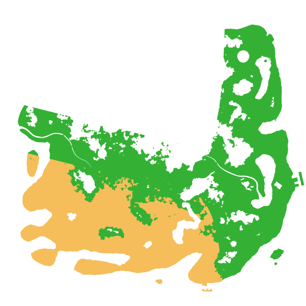 Biome Rust Map: Procedural Map, Size: 4500, Seed: 887413133