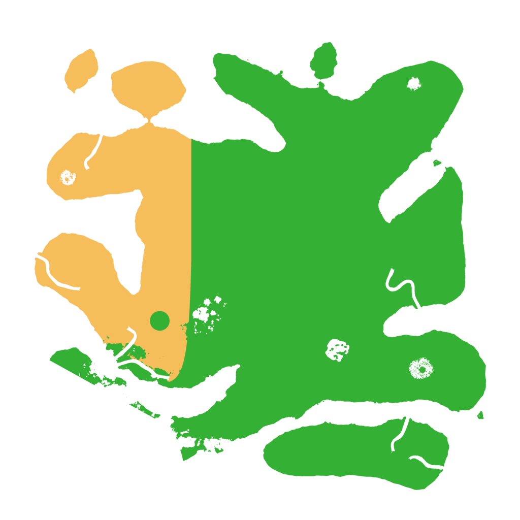 Biome Rust Map: Procedural Map, Size: 3500, Seed: 571189561