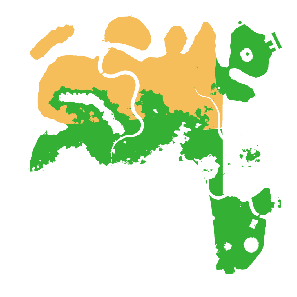 Biome Rust Map: Procedural Map, Size: 3500, Seed: 97543