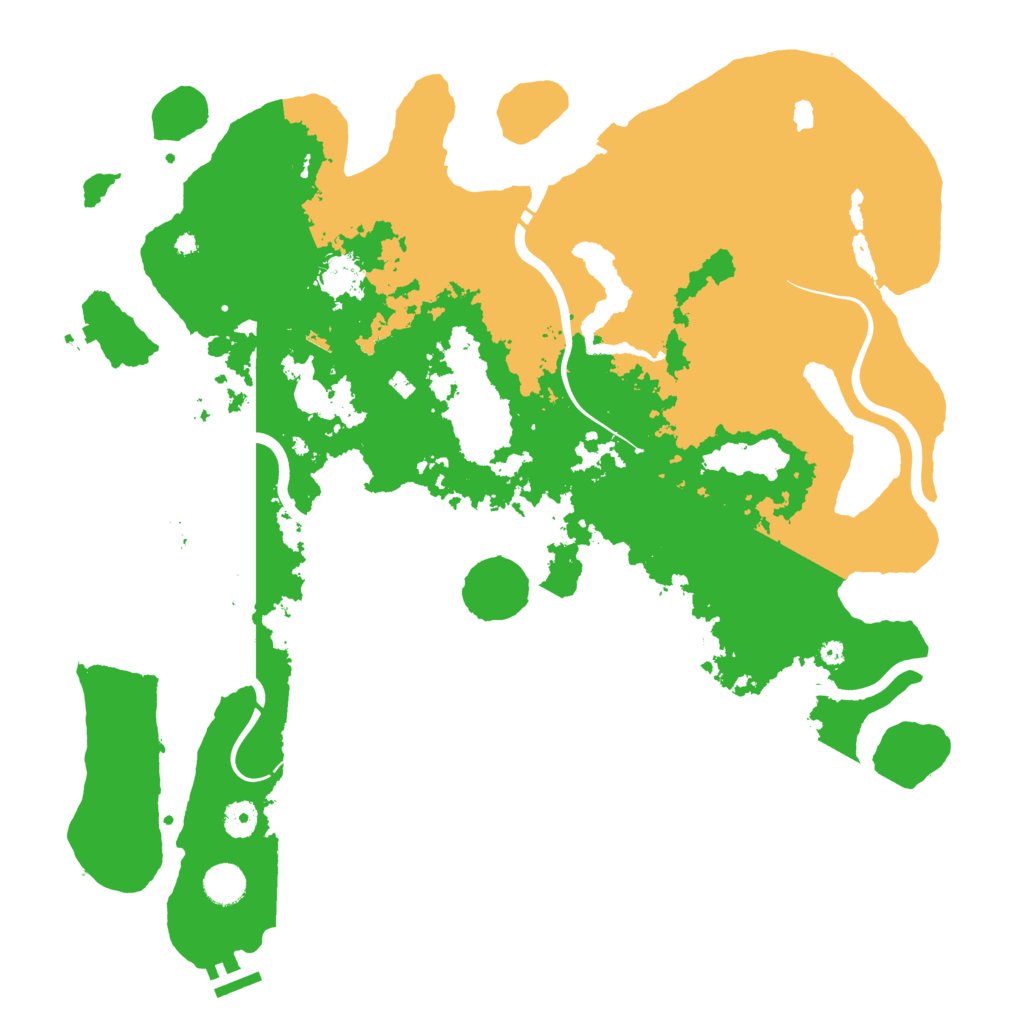 Biome Rust Map: Procedural Map, Size: 4300, Seed: 401738009