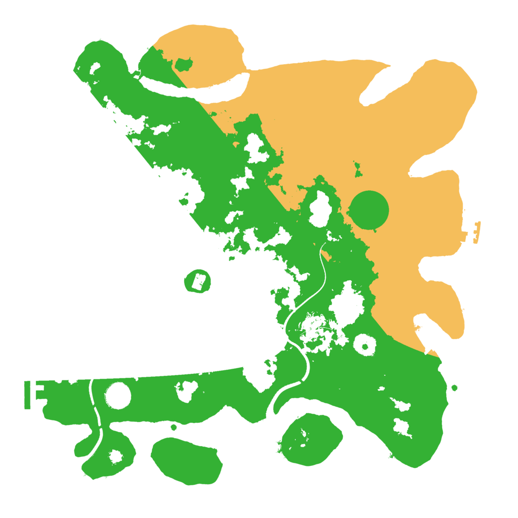 Biome Rust Map: Procedural Map, Size: 3500, Seed: 623266