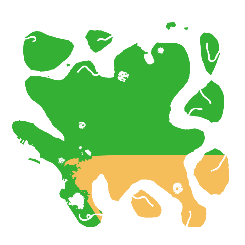 Biome Rust Map: Procedural Map, Size: 3500, Seed: 1567