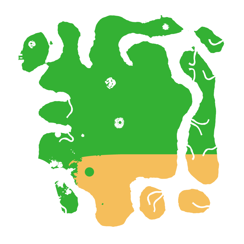 Biome Rust Map: Procedural Map, Size: 3500, Seed: 34852