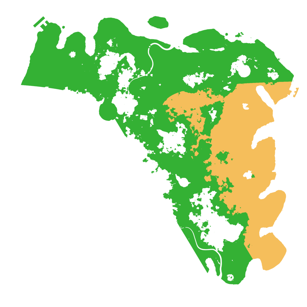 Biome Rust Map: Procedural Map, Size: 4500, Seed: 6669666