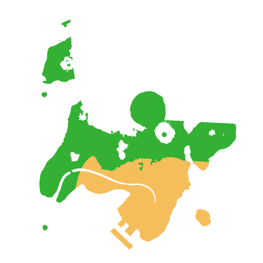 Biome Rust Map: Procedural Map, Size: 2000, Seed: 798281588