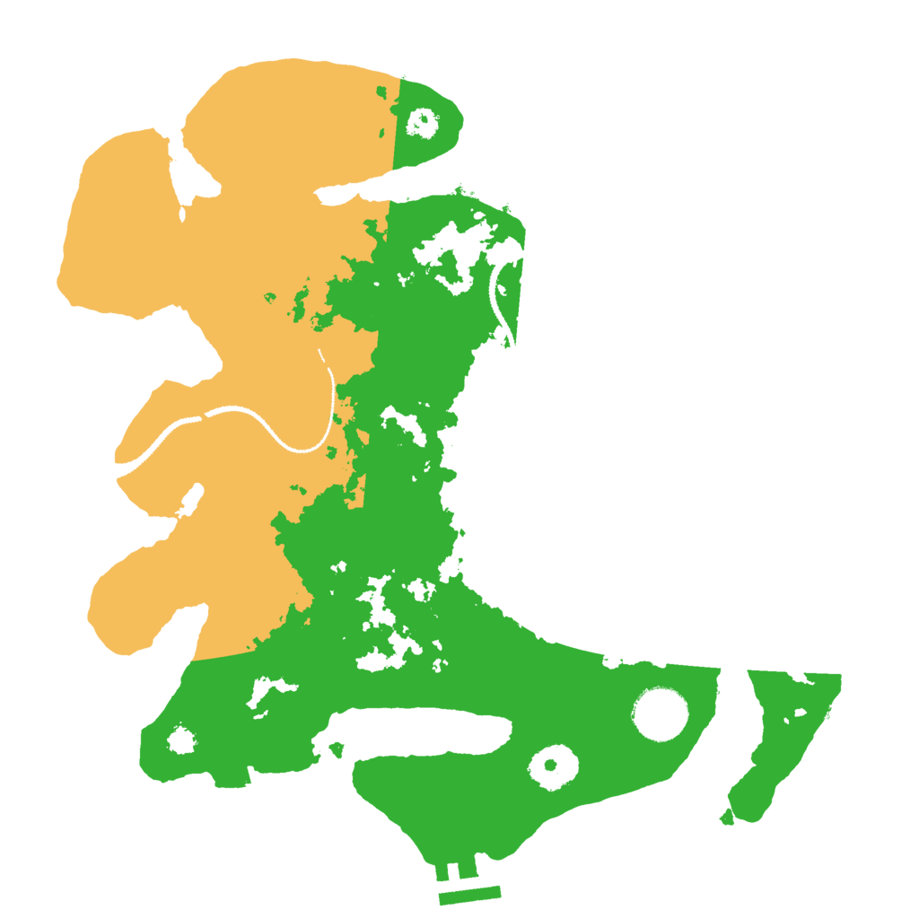 Biome Rust Map: Procedural Map, Size: 3000, Seed: 368996