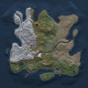 Thumbnail Rust Map: Procedural Map, Size: 3020, Seed: 1955005018, 9 Monuments