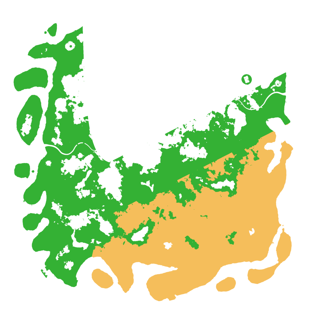 Biome Rust Map: Procedural Map, Size: 5000, Seed: 2324334