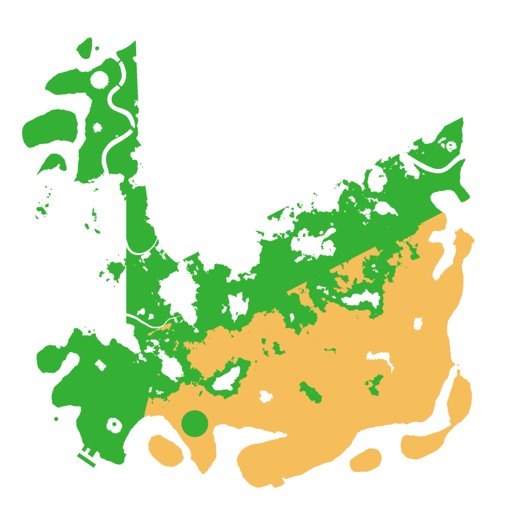 Biome Rust Map: Procedural Map, Size: 5000, Seed: 2324334