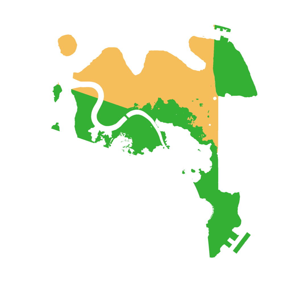 Biome Rust Map: Procedural Map, Size: 2500, Seed: 843548027