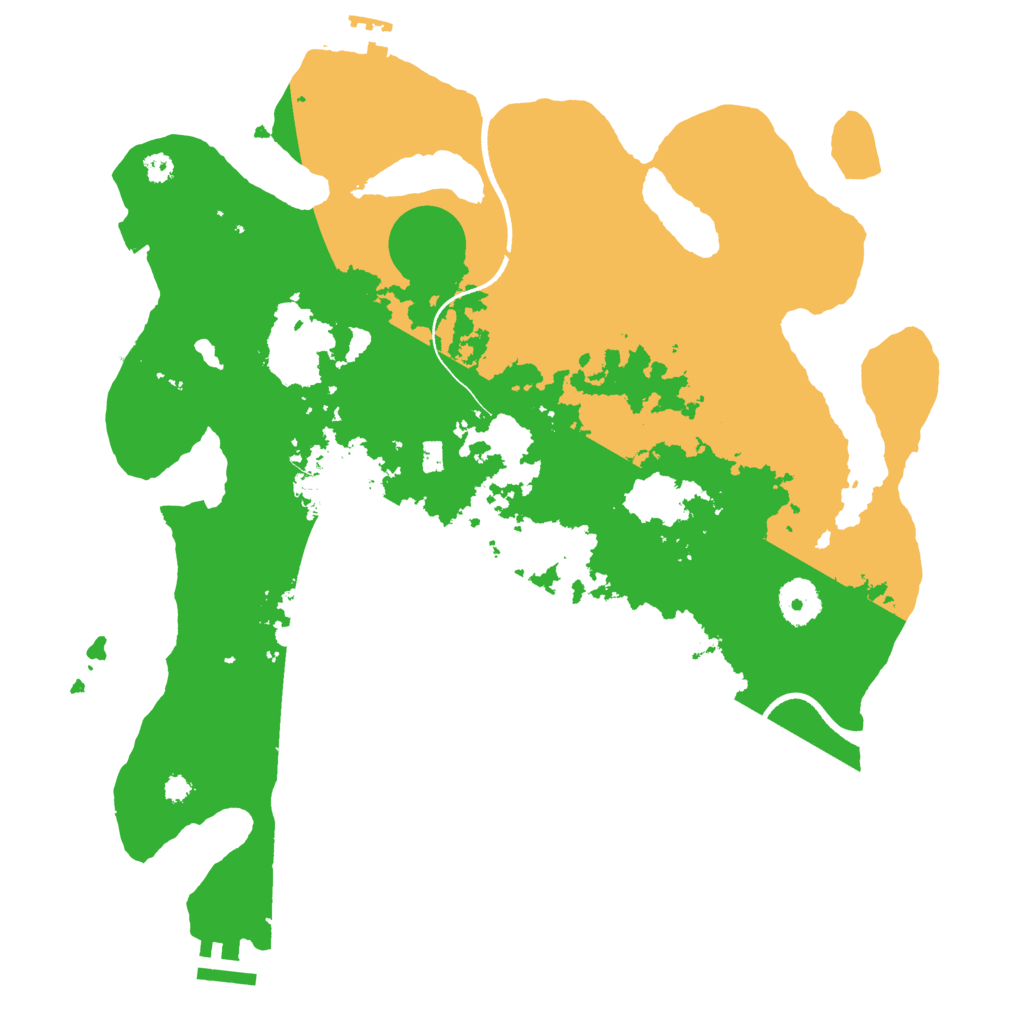 Biome Rust Map: Procedural Map, Size: 3500, Seed: 748518245