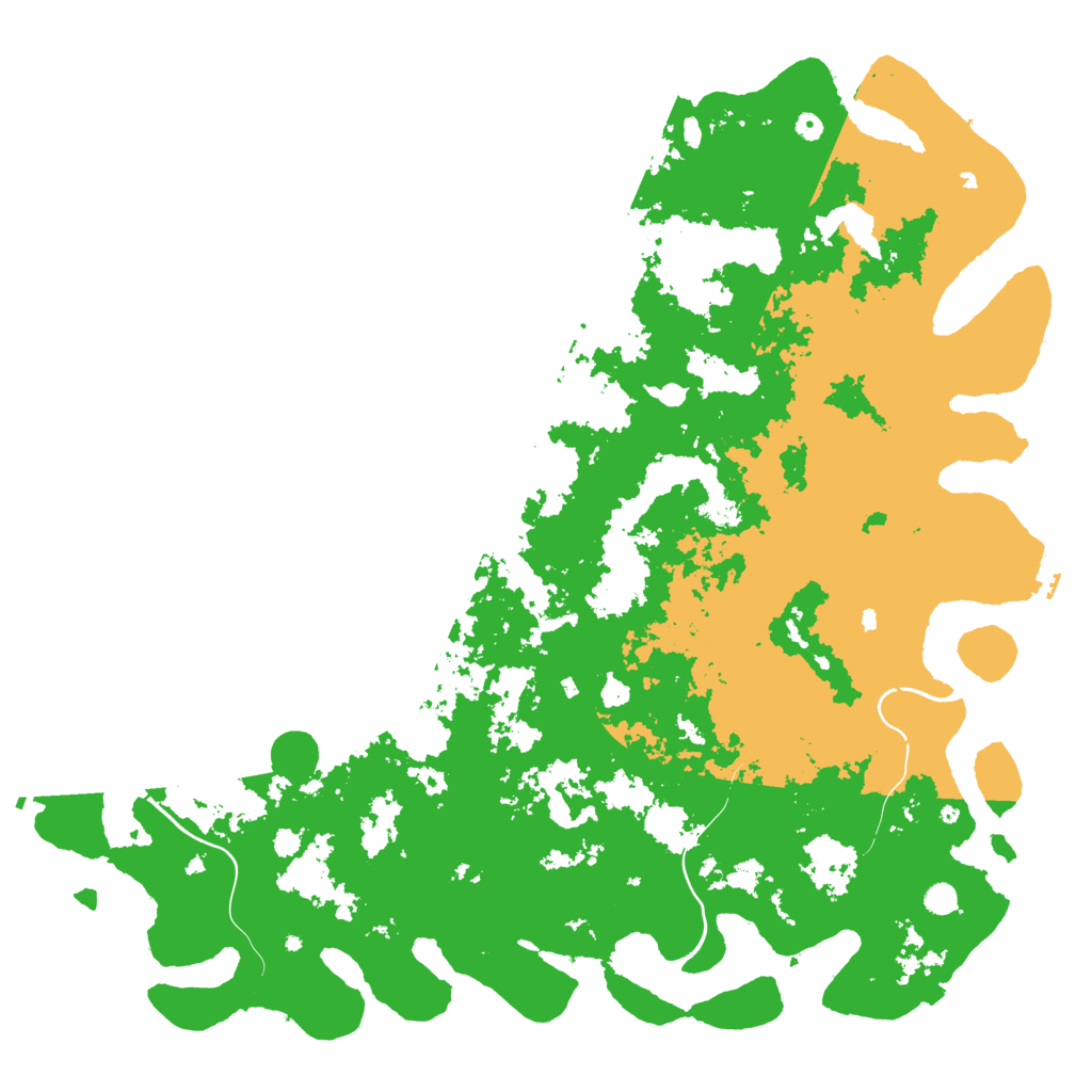 Biome Rust Map: Procedural Map, Size: 6000, Seed: 40144539