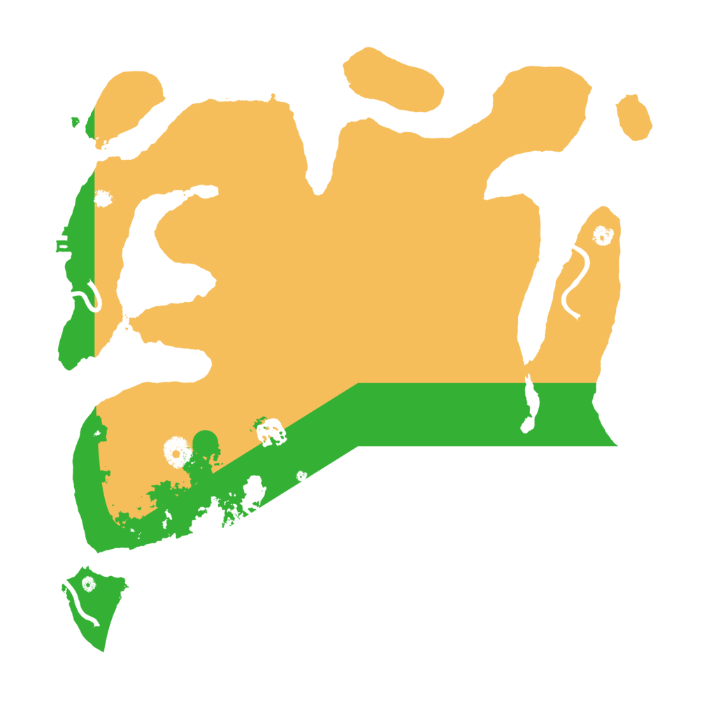 Biome Rust Map: Procedural Map, Size: 3700, Seed: 542590