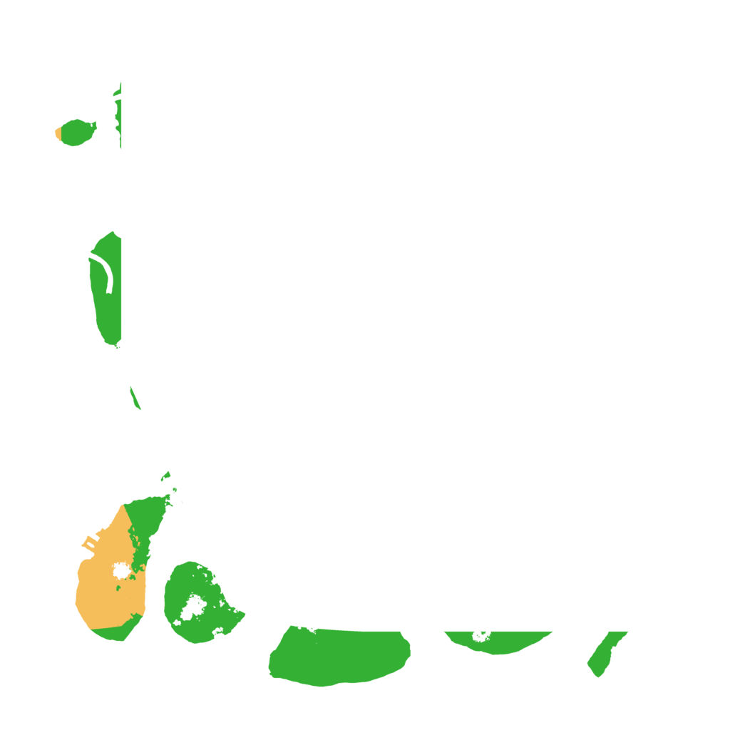 Biome Rust Map: Procedural Map, Size: 3700, Seed: 25664