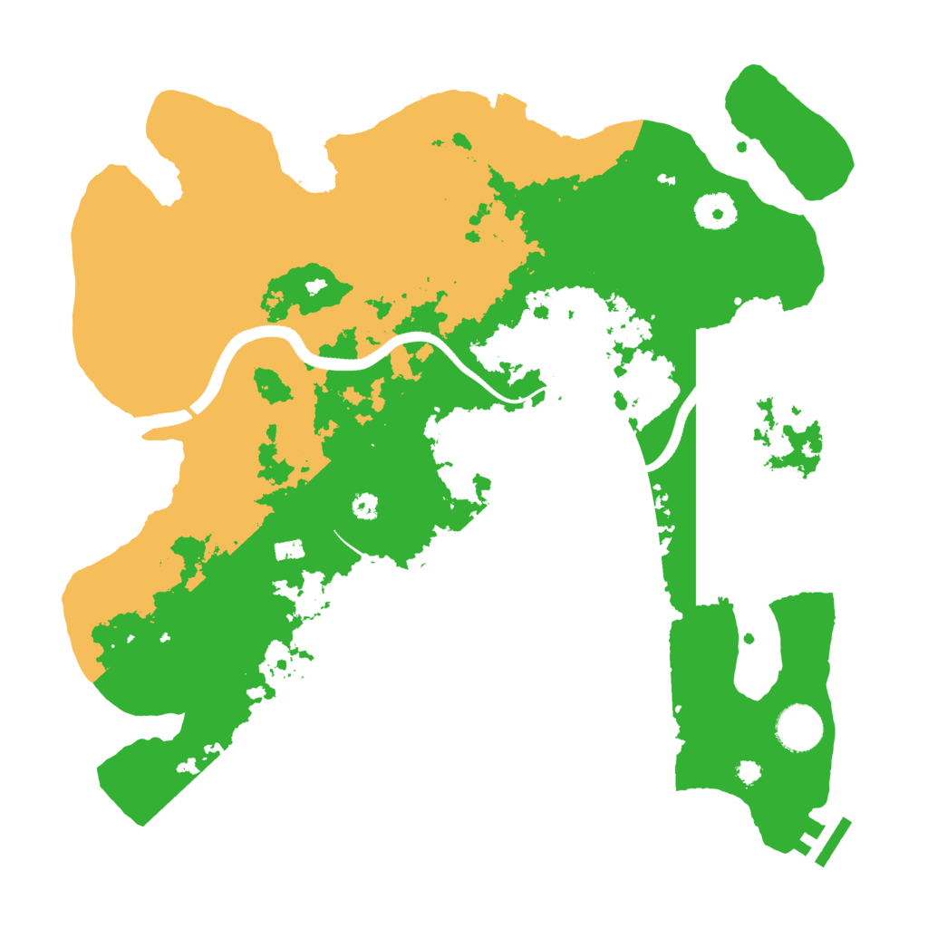 Biome Rust Map: Procedural Map, Size: 3500, Seed: 1008474829