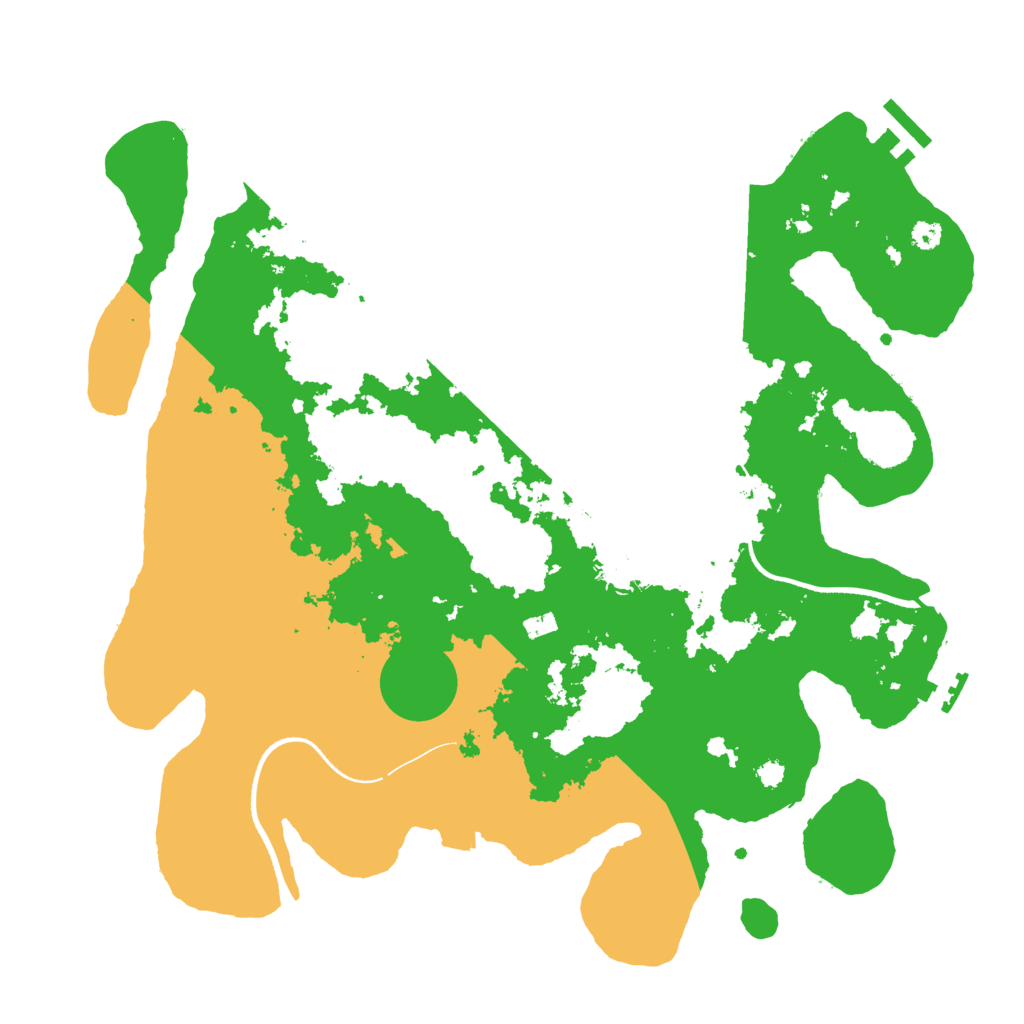 Biome Rust Map: Procedural Map, Size: 3500, Seed: 1098396220