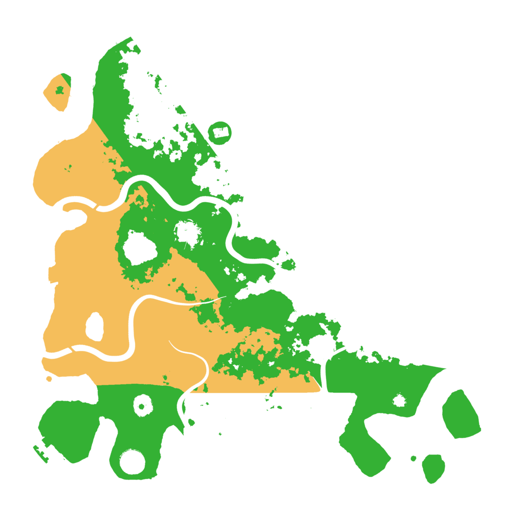 Biome Rust Map: Procedural Map, Size: 3800, Seed: 72746