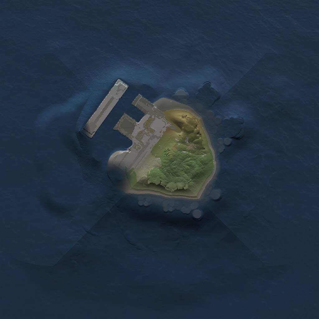 Rust Map: Procedural Map, Size: 1000, Seed: 42678604, 2 Monuments