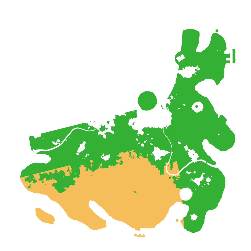 Biome Rust Map: Procedural Map, Size: 3500, Seed: 146546456