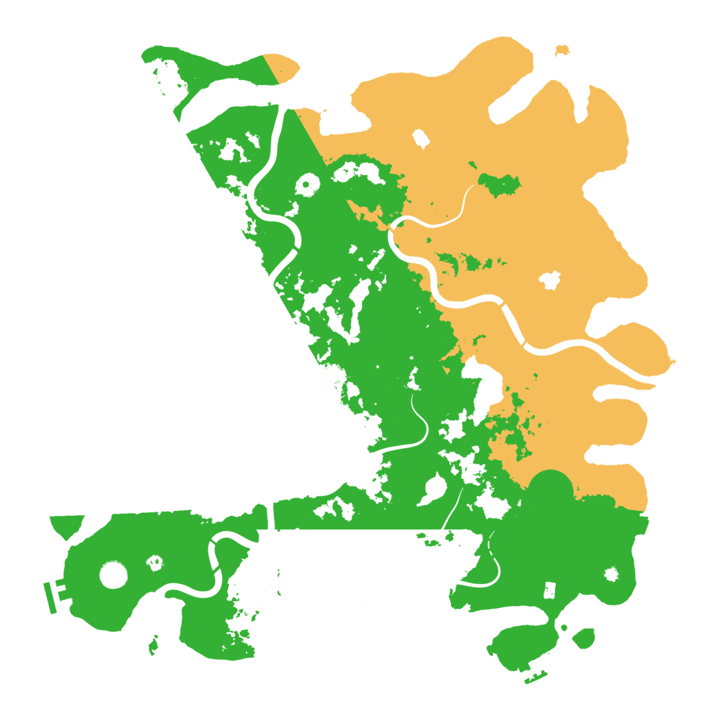 Biome Rust Map: Procedural Map, Size: 4500, Seed: 1183962235