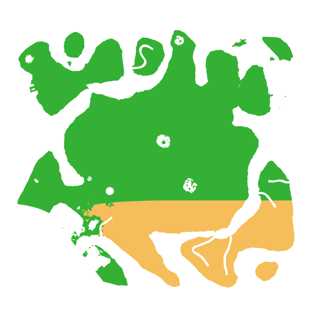 Biome Rust Map: Procedural Map, Size: 3500, Seed: 344525851