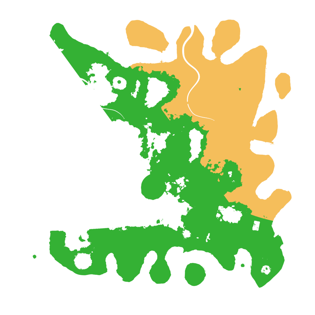 Biome Rust Map: Procedural Map, Size: 3500, Seed: 11157