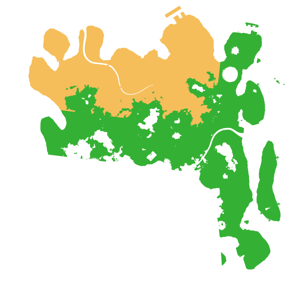 Biome Rust Map: Procedural Map, Size: 3500, Seed: 1809030069