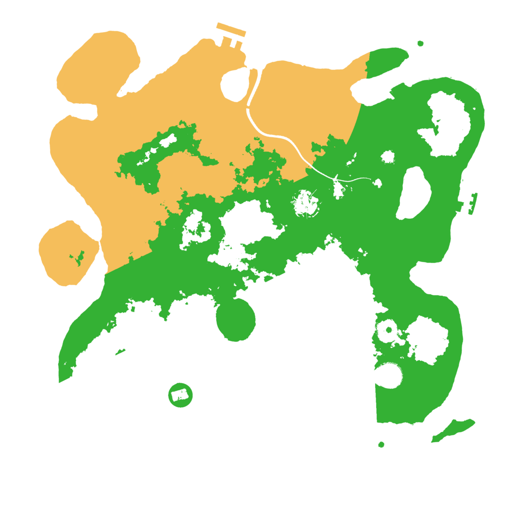 Biome Rust Map: Procedural Map, Size: 3500, Seed: 1805157187