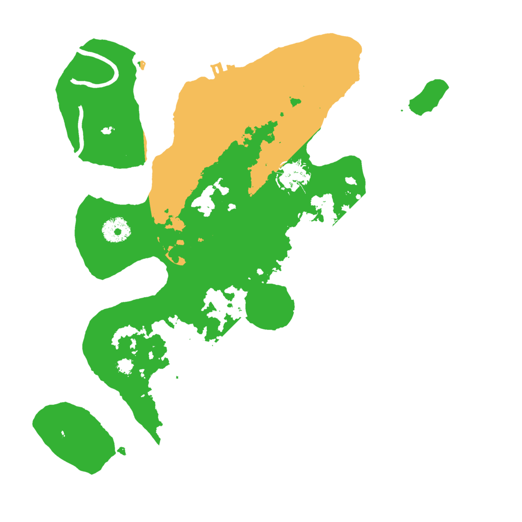 Biome Rust Map: Procedural Map, Size: 3000, Seed: 76541557