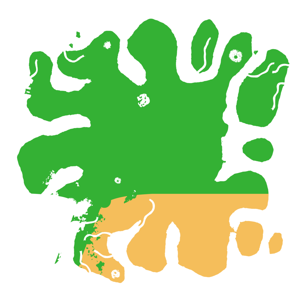 Biome Rust Map: Procedural Map, Size: 3600, Seed: 444444