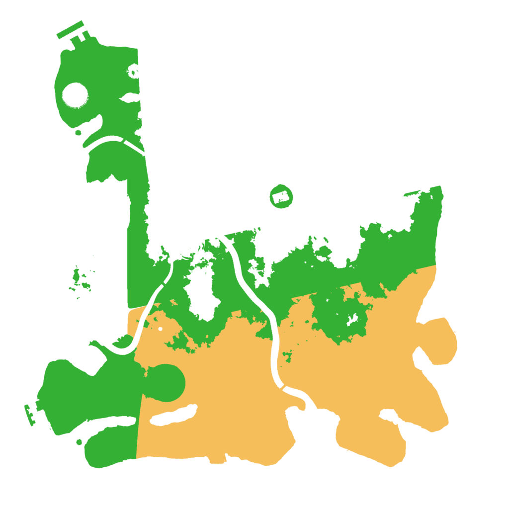 Biome Rust Map: Procedural Map, Size: 3550, Seed: 877364