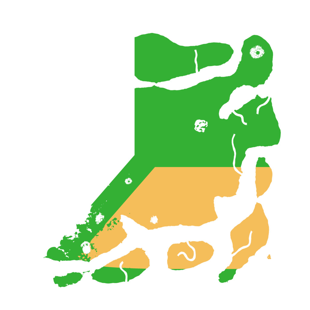 Biome Rust Map: Procedural Map, Size: 3500, Seed: 211216