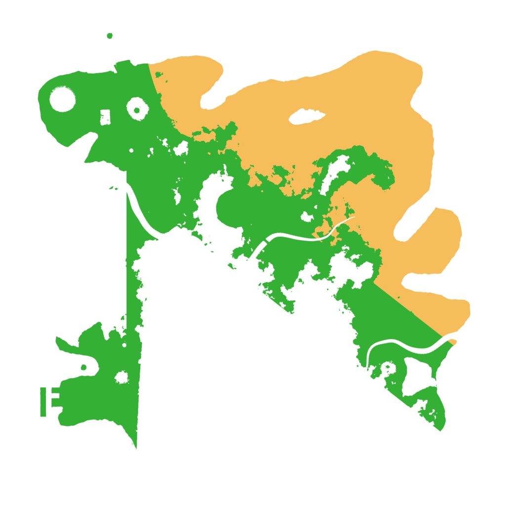 Biome Rust Map: Procedural Map, Size: 3500, Seed: 457457