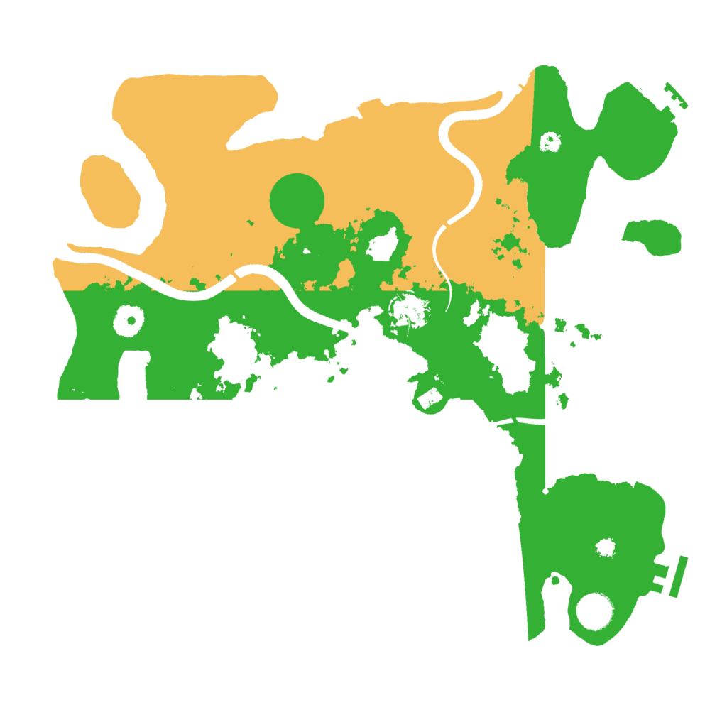 Biome Rust Map: Procedural Map, Size: 3500, Seed: 326854286