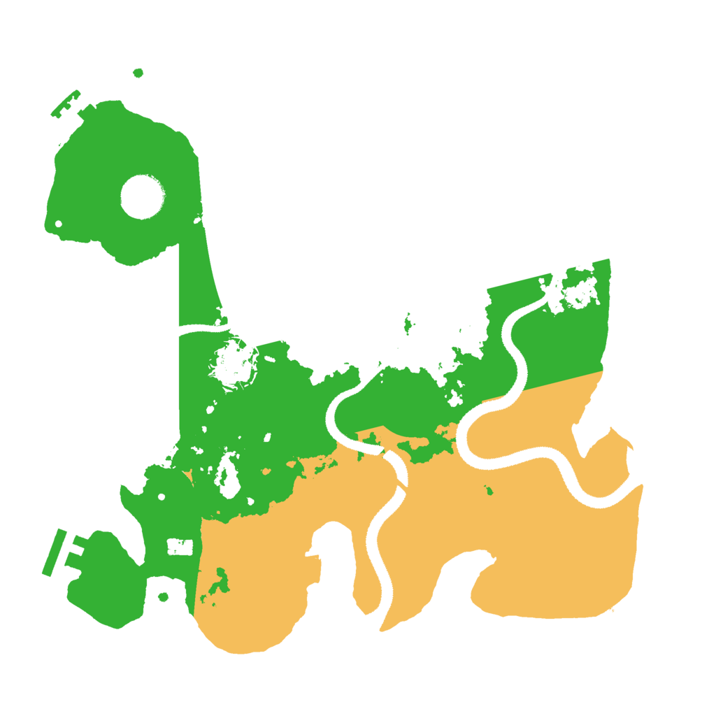 Biome Rust Map: Procedural Map, Size: 3000, Seed: 1