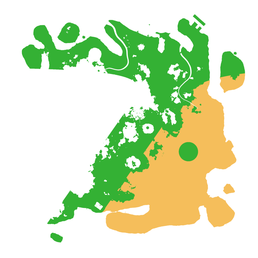 Biome Rust Map: Procedural Map, Size: 3550, Seed: 521812